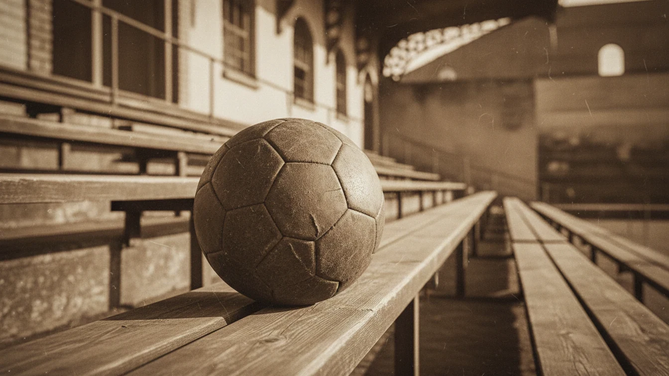 Historická fotografie českého fotbalu symbolizující tradici pražských derby